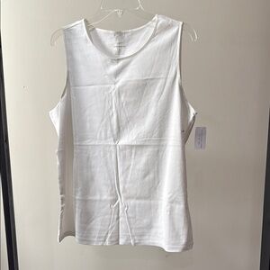 CJ Banks White Boxy Muscle Tee